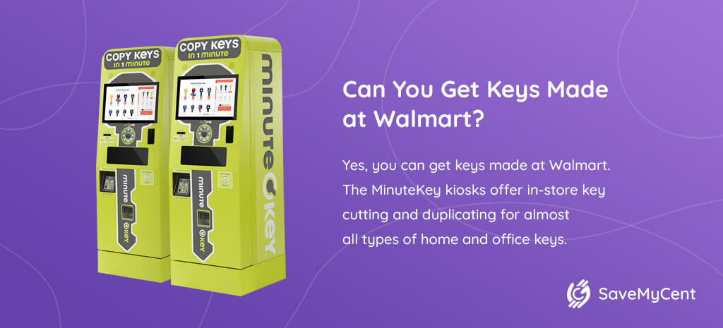 Copying a key with the minuteKey kiosk at Walmart 